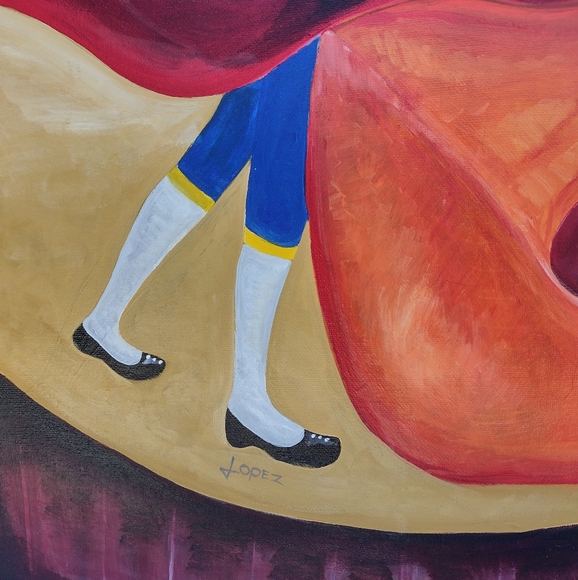 Original Acrylic Painting 'Spanish Bullfighter' - Picture 5 of 9
